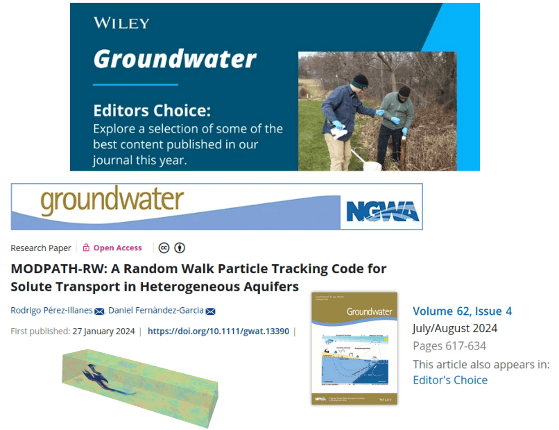 MODPATH-RW: A Random Walk Particle Tracking Code for Solute Transport in Heterogeneous Aquifers